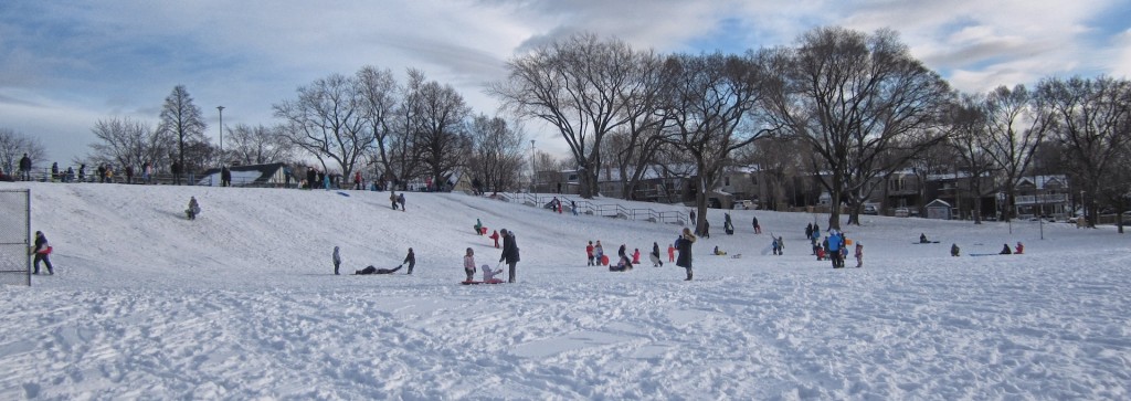 Toboganning - Withrow Park